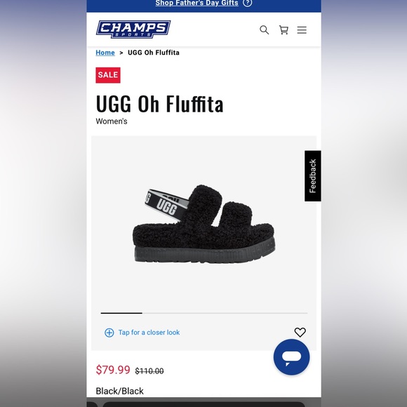 UGG boot slippers black flufflita - Picture 6 of 6